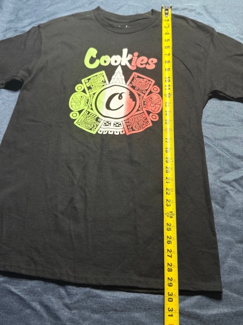 Cookies Aztecasunn Black Men’s T-Shirt 100% Cotton Size Medium NWOT - Picture 4 of 7